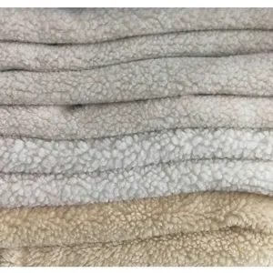 100% Polyester Double Side Brush Shu Velveteen Faux Fur Sherpa Fleece Fabric - Premium Warmth & Custom Comfort thumbnail-2