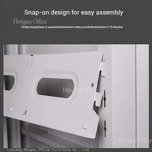 HN-DS7 Design Studio Display Rack, Schlanker Rahmen, Metallbibliothekregal, 1,2 mm kaltgewalzter Stahl, einstellbare Schichthöhe, HENGNA für europäische Design thumbnail-4