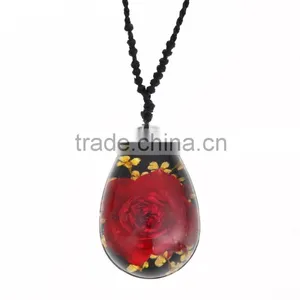 New Sweet Gift Real Flowers Resin Fashion Pendant thumbnail-4