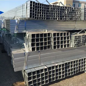 Astm Steel Profile Ms Square Tube Galvanized Square and Rectangular Steel Pipe thumbnail-1