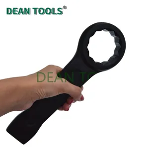 Schwere Stahl-Stegmaulschlüssel mit Hammerspitze, Boxenende-Design, Sicherer Griff-Design thumbnail-4