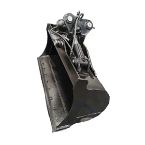 Excavator Tilt Grading Bucket 6T | One-Pass Precision Leveling & Ditch Cleaning Attachment With Replaceable Edge, Heavy-Duty Hydraulic Tilt thumbnail-2