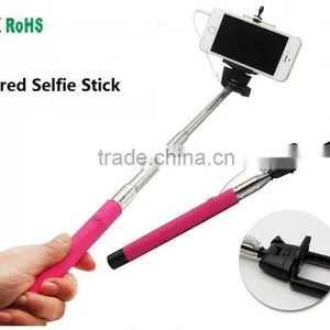 Hot Selling Cable Take Pole Selfie Stick thumbnail-1