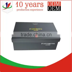 Chinese Factory Black Cardboard Shoe Box thumbnail-4