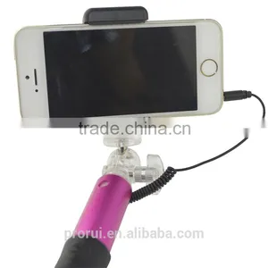 2016 Innovative Wired Control Selfie Stick With Colorful Cable for Smartphone thumbnail-4