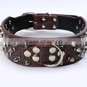 Pet Supplies Wholesale 10 Color Dog Metal Nail Pet Collars thumbnail-1