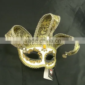 Wholesale Venetian Metal Mask For Sell Black Stylish Metal Laser Cut Masquerade Masks With Rhinestone thumbnail-5