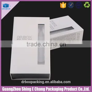 Black Pearl Paper Printing Cosmetic Cardboard Box With Transparent Window thumbnail-2