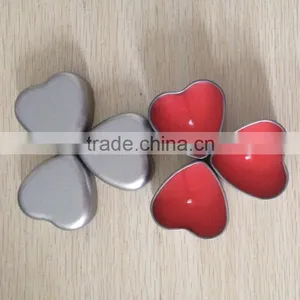 Heart Shaped Sliver Scented Tin Candle/ Candle Tin Box thumbnail-4