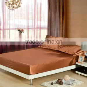 China Supplier Wholesale Thai Silk Bed Covers, Fitted Bed Skirt, Fitted Cover, Silk Mattress Protector thumbnail-2