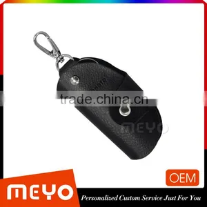 New Style Black Leather Key Holder for Business Gift thumbnail-1