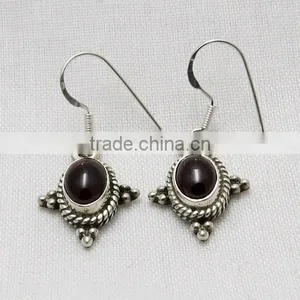 Top Grade AAA, Garnet Gemstone Jewelry, 925 Silver Indian Jewelry thumbnail-1