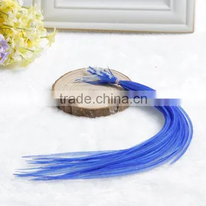 2016 Hot Sale Cheap Grizzly Natural Real Rooster Clip In Feather Hair Extensions thumbnail-5