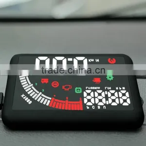 Car OBD II HUD Warning System Vehicle-mounted Head Up Display Projector With LED thumbnail-1
