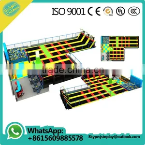 Large Indoor Trampoline Springs With Ball Pool Indoor Playground Equipment thumbnail-1