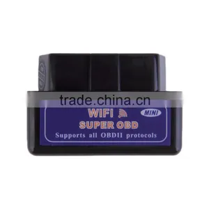 Mini ELM327 WiFi ELM 327 OBDII Car Diagnostic Tool OBD2 Code Reader Scanner For IOS Android ELM WiFi 327 Black Hot Selling~ thumbnail-5