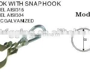 M10*25 MM Zinc Plated Collar Swing Hook With Industrial Snap Hook In Carabiner Rigging Hardware Manufacturer thumbnail-5