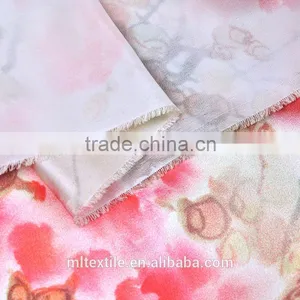 Digtital Print Charmeuse Silk Fabric thumbnail-5
