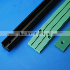 Hot Sale Engineering Plastic Cnc Machining Custom Low Price Green UHMW-PE HDPE Linear Guide Rail thumbnail-2