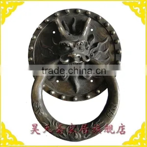Chinese Brass Hardware Door Pull Knocker Dragon Handle Copper Knob thumbnail-1
