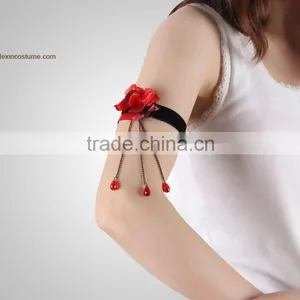 Party Accesories Lace Lolita Upper Arm Armlet Tassel Chain Cheap Cuff Bracelets thumbnail-5