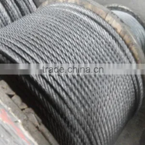 Ungalvanized 6*36+IWRC Elevator Steel Wire Rope thumbnail-1