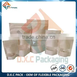 PE Laminating Paper Stand Up Pouch Bag With Window thumbnail-4