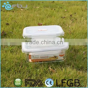 Clear Pyrex Rectangular Glass Container With Lid thumbnail-4