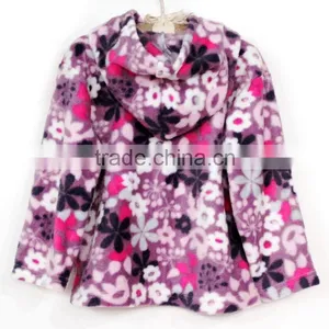 Baby Girls Winter Coat With Breath Flowers Printed thumbnail-2