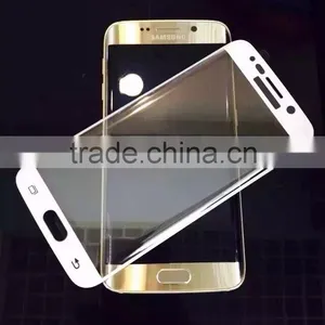 2015 Hot Selling High Quality Factory Prices Colorful Curved Full Screen Tempered Glass Screen Protector for Samsung S6 Edge thumbnail-1