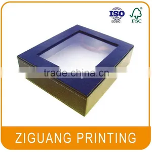 High Quality Paper Gift Box With Clear Pvc Window thumbnail-1