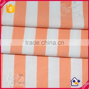 Free Hand Feel Sample 95% Cotton 5% Spandex Fabrics Whole Sale Stripe Farbic for Women Clothing thumbnail-1