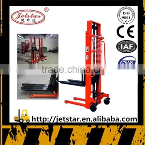 1000kg China Jetstar Hydraulic Hand Forklift Stacker thumbnail-1