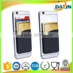 3M Sticker Colorful OEM Promotional Silicone Adhesive Card Holder Wallet for Mobile/cell Phone thumbnail-1
