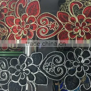 Manufacturer Design African Cheap Hand Made Lace Fabric thumbnail-1