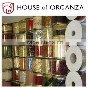Christmas Organza Wired Ribbon for Gift Decoration thumbnail-1