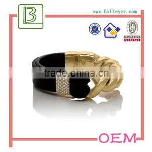 Fashion Charming Bangle Bracelet Of Leather thumbnail-1