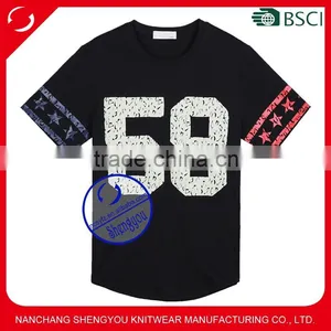 Custom Fashion Design High Quality Mens Printed T-shirt thumbnail-1