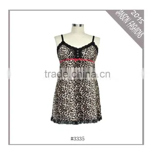 2015 New Soft Rayon Pajama Leopard Estampado Pijama thumbnail-1