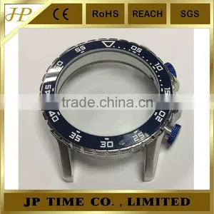 Customer Size OEM CNC Polished Stainless Steel Watch Case 316L Rotating Bezel 5 ATM Water Resistant thumbnail-6