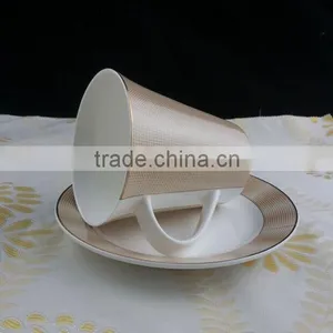 350ml Gloden Color Mug Cup and Saucer thumbnail-3