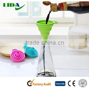 Kitchen Tools Eco-friendly Food Grade Silicone Folding Funnel KIT503 thumbnail-3