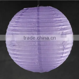 3"-24" Round Purple Paper Lantern thumbnail-1