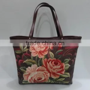 2015 New Desigh! Manufacture Sell Silk Embroidery Flower Bag thumbnail-1