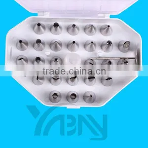 26pcs Stainless Steel Cake Decorating Nozzles Pastry Tips thumbnail-1