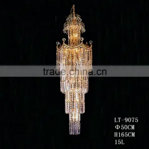 Spiral K9 Crystal Chandelier Stairs Lamp thumbnail-1