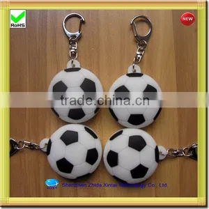Football Shape Silicone Rubber Led Cheap Keychains in Bulk thumbnail-1
