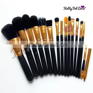 Synthetic Hair Oem Logo Makeup Brush for Beauty Gold Silver Color Supplier's Choice thumbnail-1