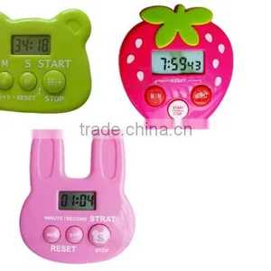 Strawberry Style LCD Display Digital Kitchen Timers With Magnetic Function thumbnail-3