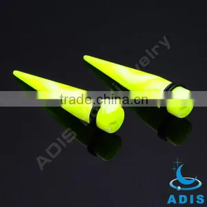 0G UV Acrylic Taper Earrings With O Ring thumbnail-1